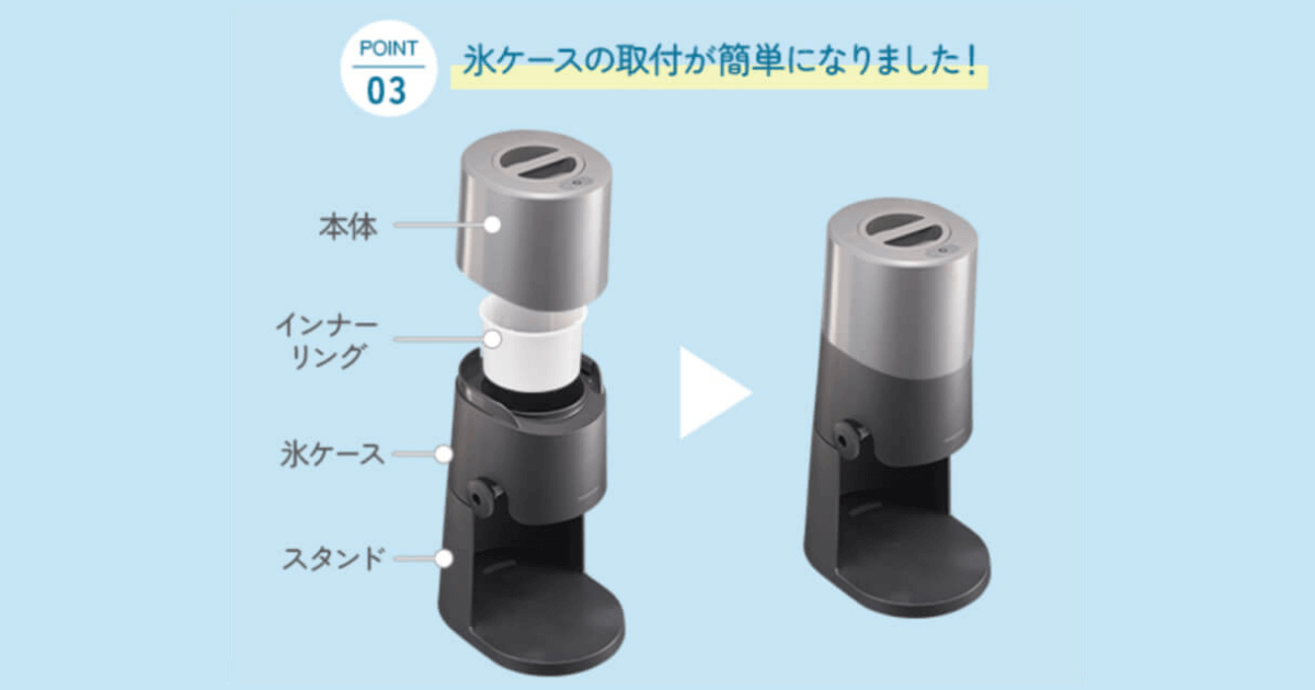 ドウシシャかき氷機新型(DTS-B5) の特徴