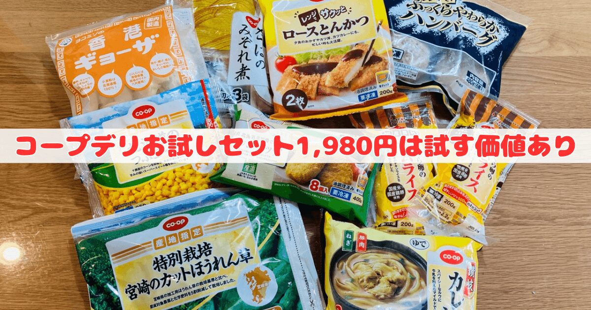 まとめ:コープお試し1,980円セットはためす価値あり