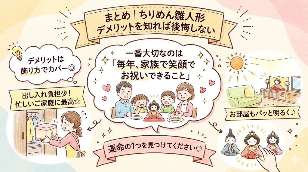 ちりめん雛人形はデメリットを知れば買って後悔しない